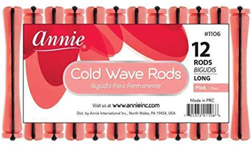 3 Packs of Annie Cold Wave Rods-Long #1106 (12 Pieces per Pack)