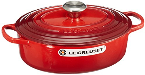 Le Creuset Cocotte en Fonte Émaillée Signature avec Couvercle 27 cm Ovale3.4 l Cerise 21186270602430