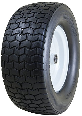 Marathon 16 x 6.50 – 20,3 cm Flat Free Tire mozzo della Ruota, 7,6 cm, 3/10,2 cm Cuscinetti