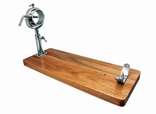 NERTHUS FIJ 366 Schinkenhalter aus Akazienholz, Braun, ursprüngliche, Única