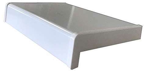Fensterbank Fensterbrett Fensterbänke - Farbe: Matt Weiß - rechteckig - Ausladung: 150 mm - Länge: 1300 mm