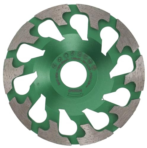 PRODIAMANT Diamant-Schleiftopf 130 mm x 25 mm grün – Universal für Beton & Estrich – Für Betonschleifer – Bohrung 25 mm – Schleifteller