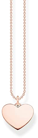 Thomas Sabo Halskette mit Anhänger in Herzform in Sterling Silber mit 750er Roségold-Vergoldung, KE2128-415-40-L45V