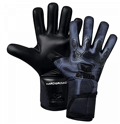 Erima Unisex Erwachsene Flex-Ray Pro Hardground Torwarthandschuh, schwarz/grau, 11