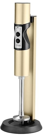 ritter stilo 7 Plus kabelloser Stabmixer, Pürierstab mit Akku aus Vollmetall, Made in Germany, Helles Gold