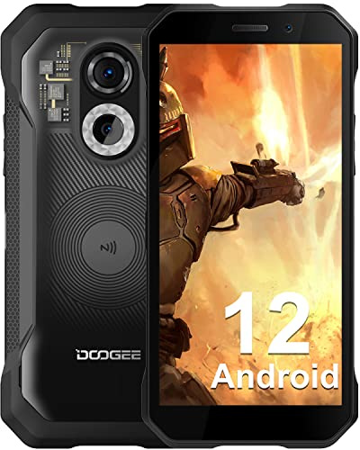 DOOGEE S61 Pro Telefono Movil Irrompible 8GB+128GB, 512GB SD, 48MP+20MP Visión Nocturna Cámara, 6 HD Pulgadas, 5180mAh Batería, Movil Resistente 4G Dual SIM/IP68IP69K/Huella Dactilar/NFC/OTG-Face ID