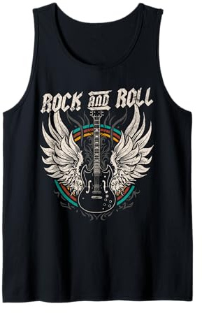 Rock and Roll Gitarre Vintage Rock Music Tank Top