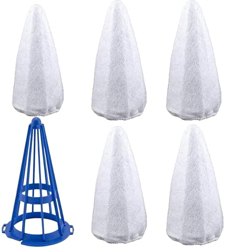 YMHYJY fits Vacuum Filter Cotton & Cone Filter Frame for Pool Blaster Water Tech Centennial Filter (1 Cone Filter Frame+5 Filter Bag)