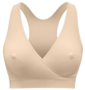 Medela Reggiseno Keep Cool Sleep per Gravidanza e Allattamento Senza Cuciture con Zona Traspirante sul Retro e Tessuto Morbido al Tatto