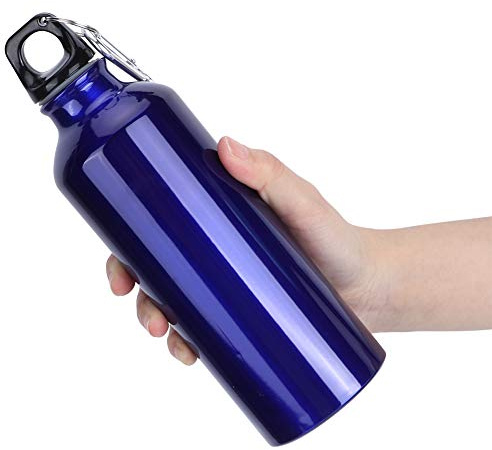 TOTITOM Sportflasche, Sportwasserflasche mit großem Fassungsvermögen und Haken zum Aufhängen, Wasserflasche für Fitnessstudio, Fitness, Radfahren, Wandern, Klettern, Reisen(750ml)
