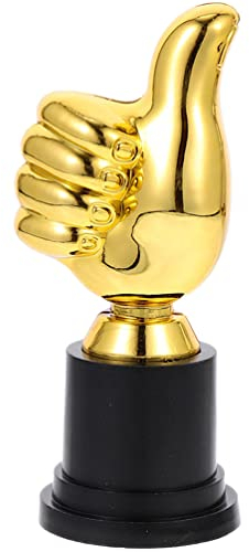 NUOBESTY Spielzeug Trophäe Mit Goldenem Daumen Trophäe Aus Kunststoff Auszeichnung „Daumen Hoch“ Auszeichnung Trophäen Belohnungen Für Arbeit Belohnungen Für Spiele Kinder