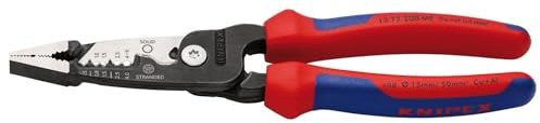 KNIPEX 13191 13 72 200 ME Wire Stripper with Multi-Component Grips, 200mm