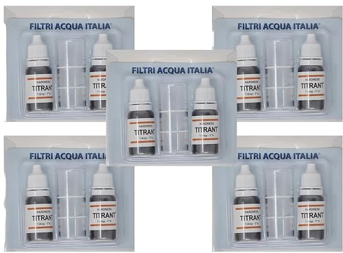 Titrant Kit d'analyse de dureté de l'eau (degrés français) pour Mesarae Calcaire Lot de 10 filtres à eau Italie