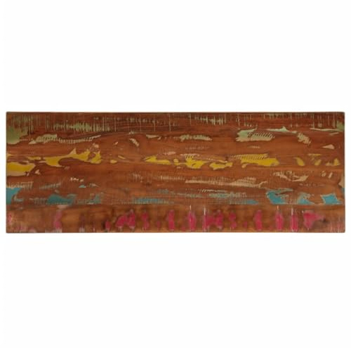 vidaXL Tischplatte, Holzplatte Rechteckig, Massivholzplatte für Tisch Esstisch Couchtisch, Ersatztischplatte, 140x60x3,8cm Altholz Massiv