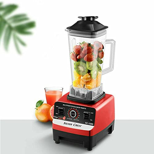 High-Power Smoothie Maker - 3000W Commercial Blender with Stainless Steel Blades, Magic Mixer Jug Blender for Smoothies, Mixing, and Food Processing