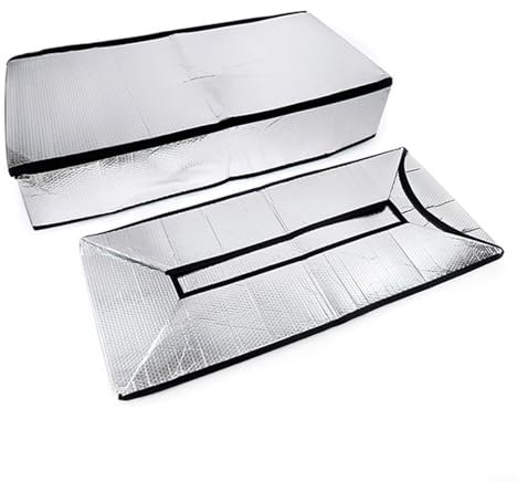 Eawfgtuw Dachbodendämmung, reflektiert 97 % Strahlungswärme, einfache Installation mit 63,5 x 137,7 x 27,9 cm Dachbodentreppen-Isolierung fungiert auch als Feuchtigkeits- und Feuchtigkeitsbarriere