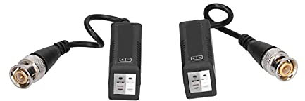 Rankomu BN Cto Netzwerkkabel, 2 Stück, Twisted Pair Transmitter, 1080P Anti-Interferenz, verlustarmer, einzelner passiver BNC-Stecker für AHD/HDCVI/HDTVI-Signal, TV-Zubehör