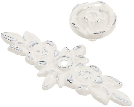 CHILDWEET Elegant Zinc Alloy Cabinet Handle Flower Knob Pulls Fit for European Style Furniture Easy to Install