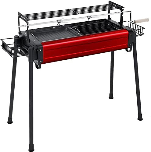 Estufa de carbón para Barbacoa, Barbacoa de Viaje, Barbacoa Vertical portátil de Mesa, Barbacoa de Exterior para jardín, Parrilla de carbón