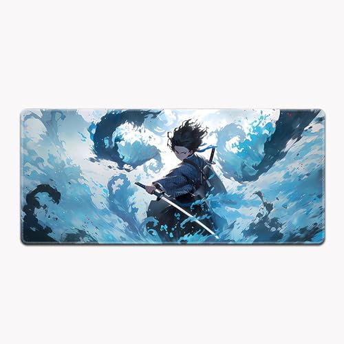 HDkxbf Alfombrilla De Ratón For Juegos De Anime, Ordenador Portátil, Alfombrilla De Escritorio De Anime, Impermeable Y Antideslizante(GF-12,800x300mm)