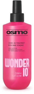 Osmo Wonder 10, Heat Protection Spray for Hair 250ml | Intensive Leave in Conditioner Treatment, Detangler Targeting Dry, Damaged & Coloured Strands or Extensions, Vegan