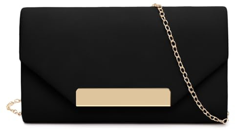 CurvChic Clutch Bag for Women Evening Bag Clutch Formal Party Faux Suede Clutches Wedding Bags Cocktail Prom Clutches