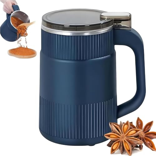 Elektrisk krossmaskin multifunktionell liten matkvarn, 8 blad kryddkvarn fint pulver, liten pulvermalningsmaskin, 304 rostfritt stål, for örter, kryddor, kaffebönor, nötter, spannmål