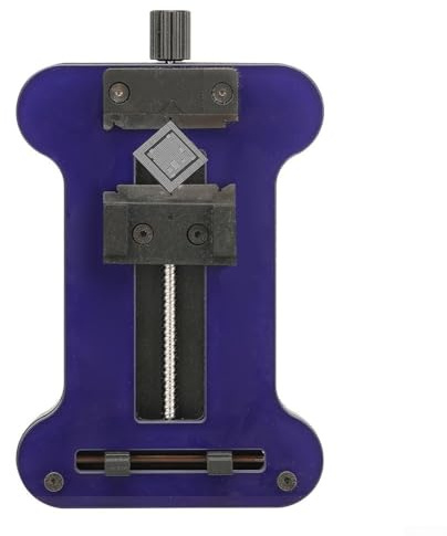 Plus Telefon-Reparatur-IC-Chip-Motherboard, gehärtete Flugzeugglasklemme mit stabilem Klemmmechanismus für elektronische Komponenten und Festplatten, Blau und Schwarz (145 mm x 90 mm x 15 mm)