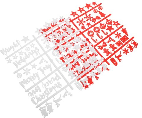 Parliky 2 Juegos De De De Fieltro Para Tablero De Letras Intercambiables Decoración Navideña De Fieltro Para Tablero De Letras Cursivas Decoraciones