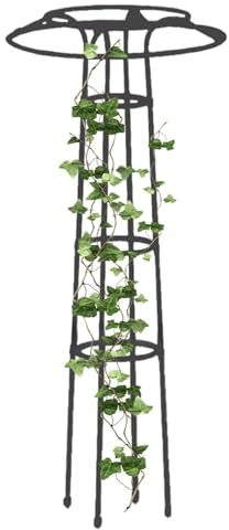 Traliccio da giardino regolabile in metallo, multifunzionale, per fiori, supporto in acciaio, per balcone, serra, terrazza e giardino all'aperto