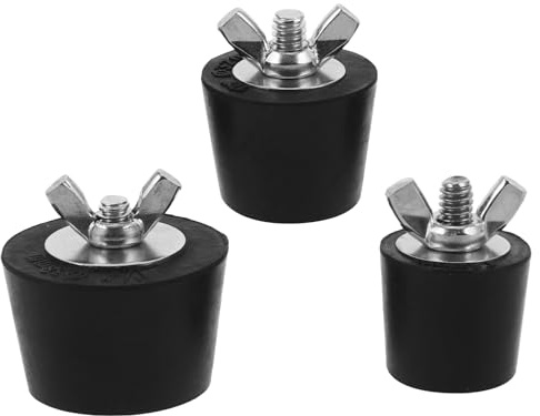 UPKOCH 3 Pièces Bouchons Hivernage pour Piscine Protection Antigel pour Buse De Refoulement Bouchon De Vidange pour Skimmer Arrêt pour Conduite De Piscine