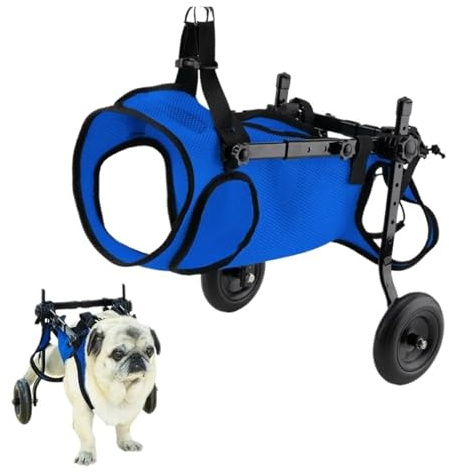 Sedia a rotelle per animali domestici, sedia a rotelle, per paralisi degli arti posteriori, disabili, anziani, riabilitazione, camminata, veicolo per animali domestici, scooter, cane (S)