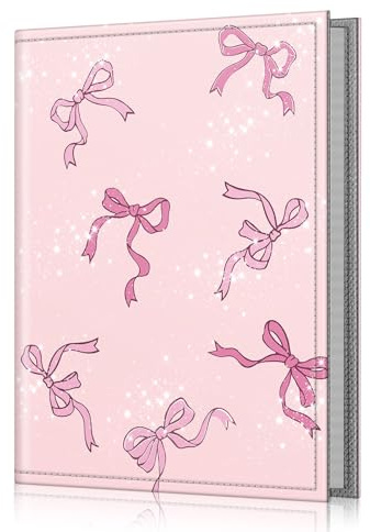 FINTIE Album Photo 10x15cm (4x6 Pouces) – 52 Photos | Mini Album Photo Portefeuille Portable pour Famille, Mariage, Fille/Garçon, Nœud Papillon