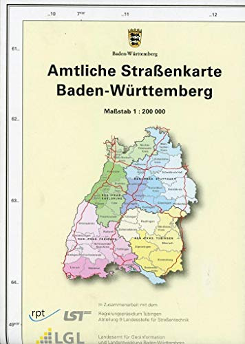 Amtliche Straßenkarte Baden-Württemberg: Straßenkarte 1:200 000 (Straßenkarten)