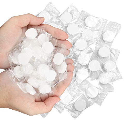 LAITER 200 Stück komprimierte Handtücher aus Baumwolle Mini Handwischtücher Tabletten Handtuch für Reisen Zuhause Beauty Camping Outdoor Sports