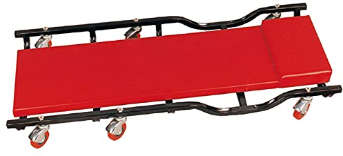 ARCH 40 Faltende Werkstatthocker, 2-in-1-Crawler-Garage-Workshop-Inspektion Mit 6 Drehbaren Rädern, Rollbrett Werkstatt Für Die Automatische Wartung Und Reparatur (Color : Red, Size : Not Foldable)
