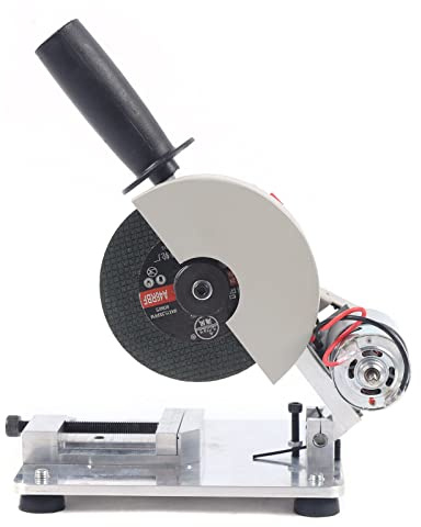 Acesunny Sierra ingletadora portátil de 4 pulgadas, 0 – 45 °, 9000/rpm, portátil, minisierra de mesa, sierra para metal blando, madera, plástico