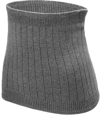 Firtink Damen Nierenwärmer, Dicke Wolle Nierengurt, Rückenwärmer, Bauchwärmer, Elastischer Leibwärmer Nierenstulpen, Unterwäsche für den Lendenwirb (Grau)