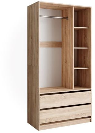 Vicco Kleiderschrank Elmo, Sonoma, 100 x 200 cm