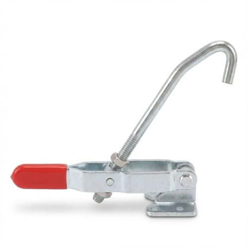 WAHEWUD J Hook Toggle Clamp, Toggle Clamp J Hook Type Impact Resistant U Shaped Clamps Sturdy and Not Deform, Hook Latch Clamp Suitable for Benchtop Sawing Machines Shelves