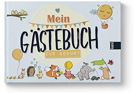 Das Gästebuch für Babies zur Geburt mit den schönsten ersten Begegnungen und Erinnerungen von Familie und Freunde - A4 Rundfux