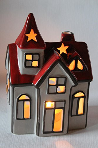 Weihnachten Teelichthalter Haus Kerze Dekoration