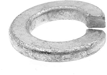 Prime-Line 9082288 Medium Split Lock Washers, 3/8 In., Hot Dip Galvanized Steel (100 Pack)