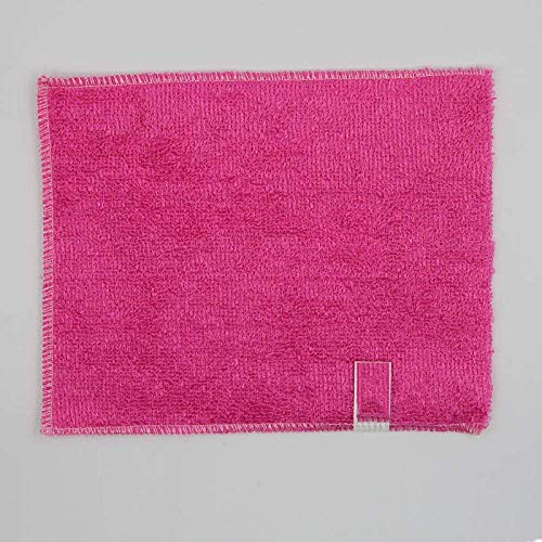 WaiMin 10 PC Fibre De Bambou Microfibre Inaltérable Résistant À l'huile Essuyage Chiffon Blanc Serviette De Cuisine Magique Nettoyage Chiffons Plat Chiffon (Color : Rose Red18x23cm)