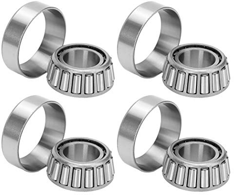 4 Stück Anhängerradnabenlager 25 mm Achse mit 32205 Kegelrollenlager geräuscharm langlebig Hochgeschwindigkeitslager für Anhänger Radnabe