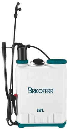 Bricoferr Pulverizador a Presión para Plantas, Capacidad 12 litros