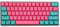 Obokidly DIY 61 Keys PBT Keycaps OEM Overview Set Thick Key Caps 61 Mechanical Keyboard For Cherry MX Mechanical Keyboard Backlit,Only Keycap (Pink-cyan)