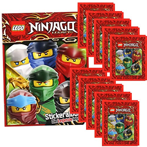 Lego Ninjago - Legacy Serie 2 - Sammelsticker - 1 Album + 10 Tüten