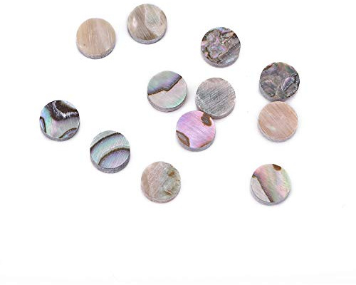 6 Mm Griffbrett-Inlay-Punkte, Abalone-Muschel-Inlay-Aufkleber, Griffbrett-Marker, Note, Gitarre, Ukulele, Bass, Mandoline, Banjo-Dekor(Sell ​​12)