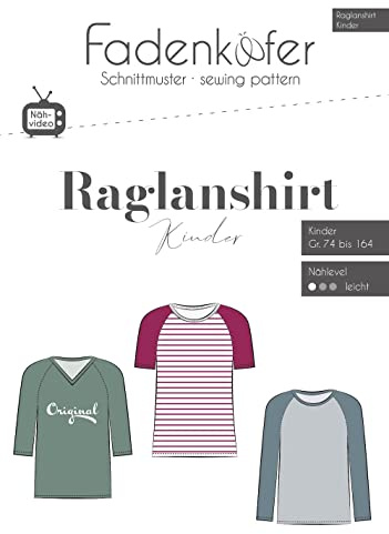 Schnittmuster und Nähanleitung - Raglanshirt Kinder